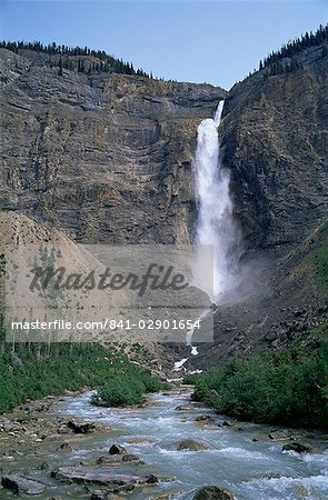 Takakkaw Falls, 254m high, Yoho National Park, UNESCO World Heritage Site, British Columbia, Rockies, Canada, North America