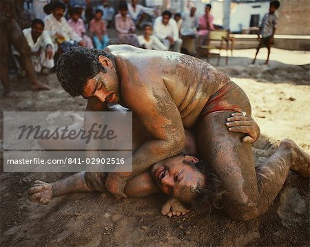 Mud wrestling, Dacca, Bangladesh, Asia