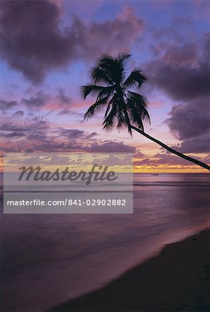 Gibbes Bay at sunset, Barbados, West Indies, Caribbean, Central America