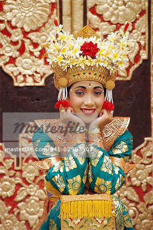 Portrait of a Legong Dancer, Bali, Indonesia