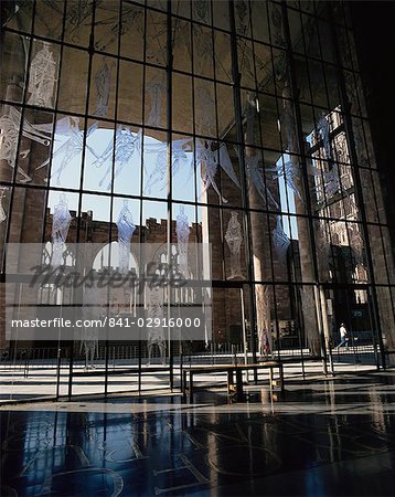 West window, Coventry Cathedral, Coventry, Warwickshire, England, United Kingdom, Europe