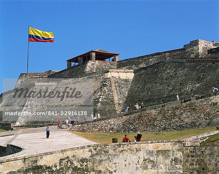 San Felipe fort, UNESCO World Heritage Site, Cartagena, Colombia, South America