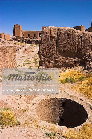 Well inside the Citadel (Qala-i-Ikhtiyar-ud-din), originally built by Alexander the Great, but in its present form by Malik Fakhruddin in 1305AD, Herat, Herat Province, Afghanistan, Asia