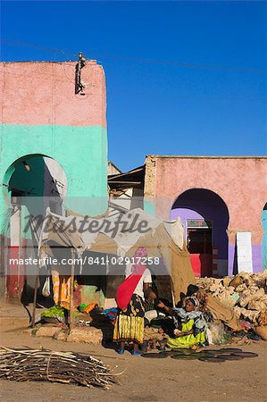 The main market known as Gidir Magala, previously known as the Muslim market, Old Town, Harar, Ethiopia, Africa