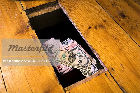 Money beneath the floorboards
