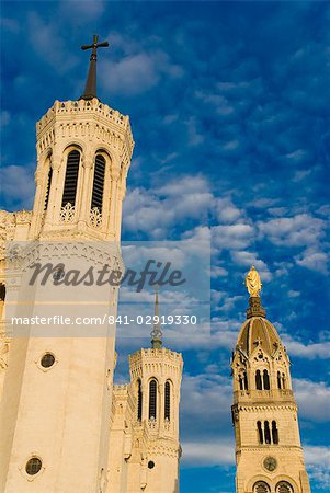 Basilica Fourviere, Lyons, Rhone, France, Europe