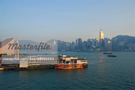 Star ferry pier, Kowloon, Hong Kong, China, Asia