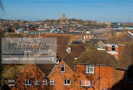 Cathedral and city, Guildford, Surrey, England, United Kingdom, Europe