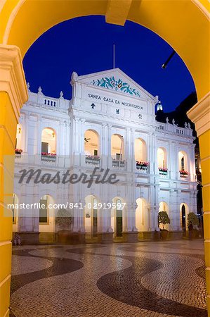 Santa Casa da Misericordia, Senate Square (Largo de Senado), Macau, China, Asia