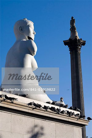 Statue of Alison Lapper, Pregnant, Trafalgar Square, London, England, United Kingdom, Europe