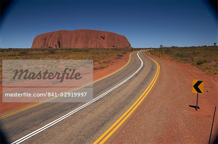 Road near Ayers Rock, Uluru-Kata Tjuta National Park, Northern Territory, Australia, Pacific