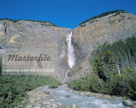Takkakaw Falls, Yoho National Park, UNESCO World Heritage Site, Rocky Mountains, British Columbia (B.C.), Canada, North America