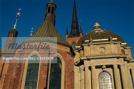Riddarholmen church, dating from the 13th century, the burial place for Swedish monarchs, Stockholm, Sweden, Scandinavia, Europe