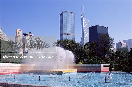 Central from Hong Kong Park, Hong Kong Island, Hong Kong, China, Asia