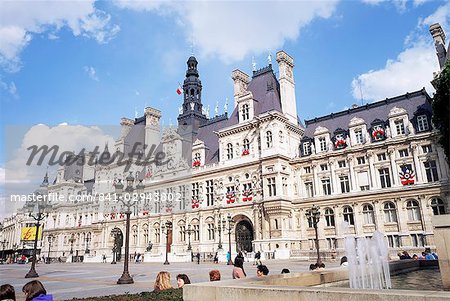 Hotel de Ville (town hall), Paris, France, Europe