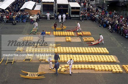 Cheese market, Alkmaar, Holland, Europe