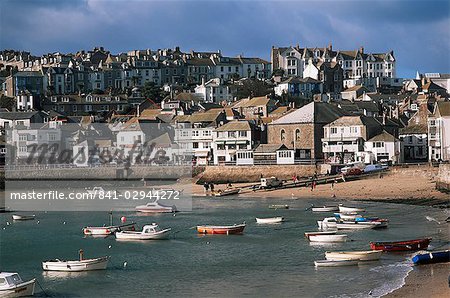 St. Ives harbour, St. Ives, Cornwall, England, United Kingdom, Europe