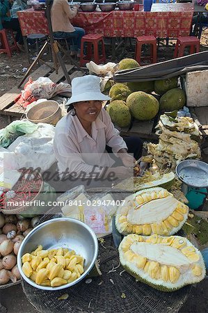Market in Kompong Thom, Cambodia, Indochina, Southeast Asia, Asia