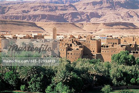 Kasbahs in the Draa Valley, Morocco, North Africa, Africa