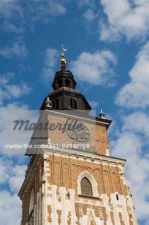 Town Hall Tower (Ratusz), Main Market Square (Rynek Glowny), Old Town District (Stare Miasto), Krakow (Cracow), UNESCO World Heritage Site, Poland, Europe
