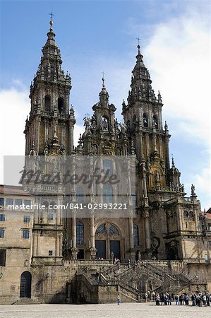 Santiago Cathedral on the Plaza do Obradoiro, UNESCO World Heritage Site, Santiago de Compostela, Galicia, Spain Santiago Cathedral on the Plaza do Obradoiro, UNESCO World Heritage Site, Santiago de Compostela, Galicia, Spain