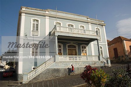 Old colonial style building, Sao Filipe, Fogo (Fire), Cape Verde Islands, Africa