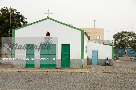 The town of Espargos, Sal, Cape Verde Islands, Africa