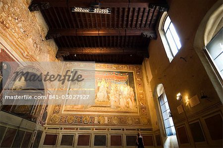 Paintings in the Palazzo Pubblico, Siena, Tuscany, Italy, Europe