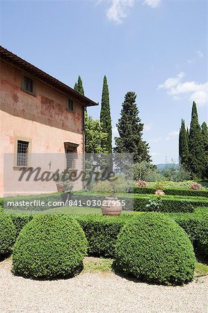 The Villa Vignamaggio, used in film Much Ado About Nothing, a wine producer whose wines were the first to be called Chianti, near Greve, Chianti, Tuscany, Italy, Europe