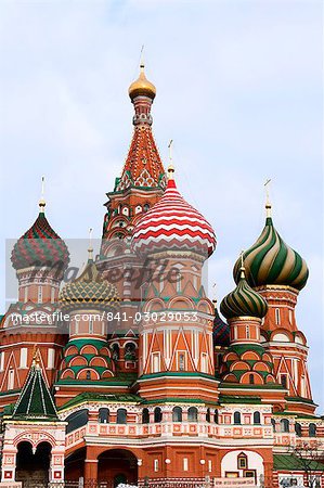 St. Basils Cathedral, Red Square, UNESCO World Heritage Site, Moscow, Russia, Europe