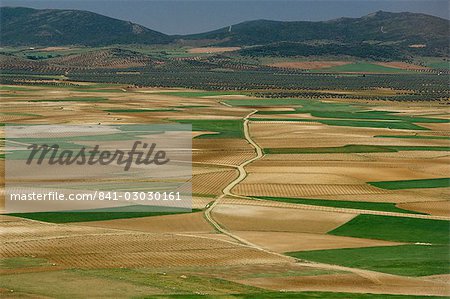 View from Windmill Hill, Consuegra, Toledo, Castile La Mancha, Spain, Europe