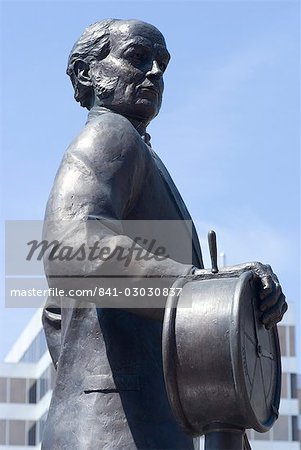 Statue of Samuel Cunard, native of Halifax, Harbour Walk, Halifax, Nova Scotia, Canada, North America