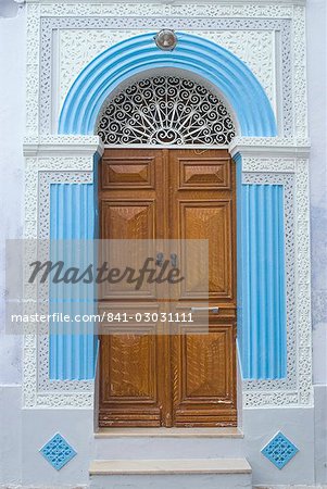 Door detail, Medina, Kairouan, Tunisia, North Africa, Africa