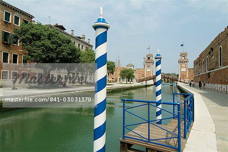 Canal near Castello, Venice, Veneto, Italy, Europe