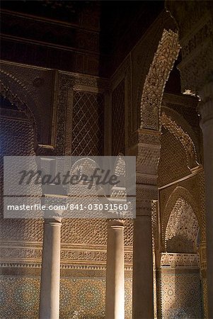 Saadian Tombs, Marrakech, Morocco, North Africa, Africa