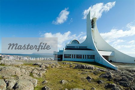 Modern church, Stykkisholmur, Iceland, Polar Regions