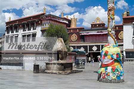 Jokhang Temple, the most revered religious structure in Tibet, Lhasa, Tibet, China, Asia