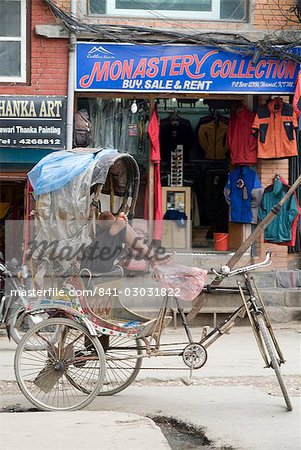 Rickshaw, Thamel area, Kathmandu, Nepal, Asia