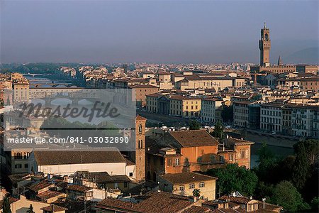 General view from the Piazza Michelangelo, Florence, Tuscany, Italy, Europe