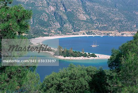 Bay of Oludeniz (Olu Deniz), Fethiye, Lycia, Anatolia, Turkey, Asia Minor, Asia
