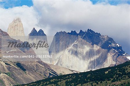 Torres del Paine (Paine Towers), Torres del Paine National Park, Patagonia, Chile, South America