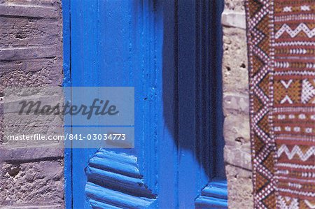 Blue doors,Essouira,Morocco,North Africa,Africa