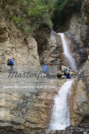 One Girl Waterfall,hiking trail,Yushan National Park,Nantou County,Taiwan,Asia