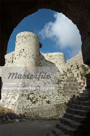 Archway in Krak des Chevaliers castle (Qala'at al-Hosn), Syria, Middle East