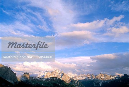 Clouds above Marmolada range, 3342m, Dolomites, Alto Adige, Italy, Europe Clouds above Marmolada range, 3342m, Dolomites, Alto Adige, Italy, Europe