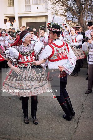Chosen couple in traditional dress, dancing, St. Martin Feast with Wreath  Festival, Svatoborice-Mistrin, Brnensko, Czech Republic, Europe - Stock  Photo - Masterfile - Rights-Managed, Artist: robertharding, Code:  841-03056909