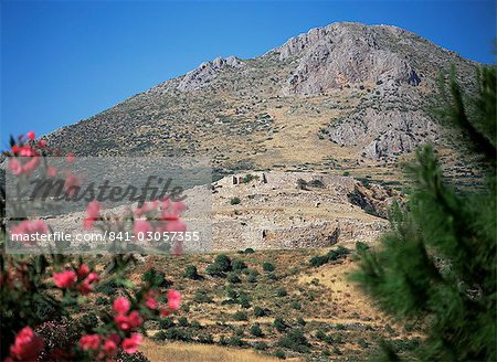 View from Mycenae, Peloponnese, Greece, Europe