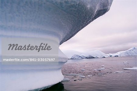 Icebergs near Pleneau Island, Lemaire Channel, Antactic Peninsula, Antarctica, Polar Regions