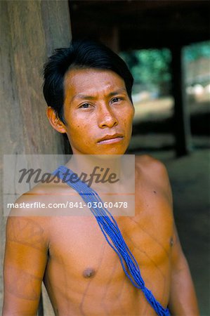 Embera Indian man, Soberania Forest National Park, Panama, Central America