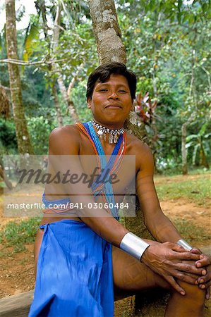 Embera Indian, Soberania Forest National Park, Panama, Central America